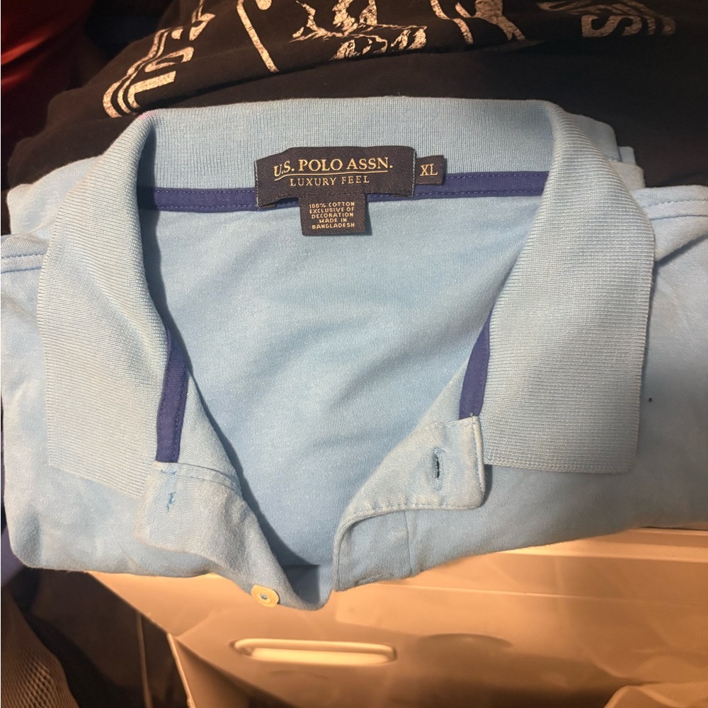 U.S. Polo Assn. Men's Light Blue Polo Shirt